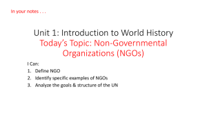NGOs and the UN