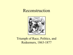 Reconstruction - Adams State University