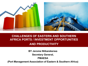 challenges of eastern and southern africa ports / investment