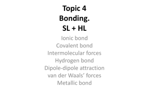 Topic 4 Bonding