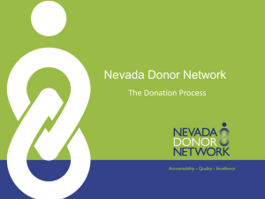The Donation Process - Nevada Donor Network