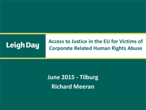 Richard Meeran - Human Rights In Business