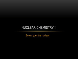 Nuclear Chemistry!!!