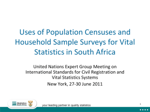 Uses of Population Censuses and Household Sample Surveys for