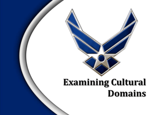 Examining Cultural Domains