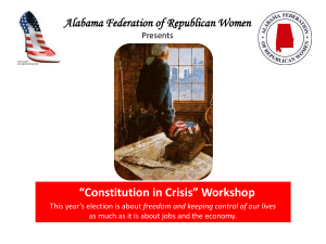 Constitution In Crisis LD Workshop 2012 PPT