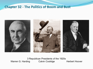 Chapter 32 - The Politics of Boom and Bust