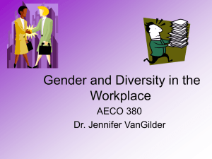 Gender and Diversity in the Workplace
