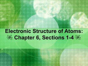 Elec Structure of Atom