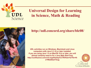Universal Design for Learning presentation - UDL