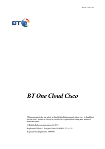 BT One Cloud Cisco