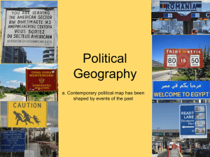 Political Geography part 1