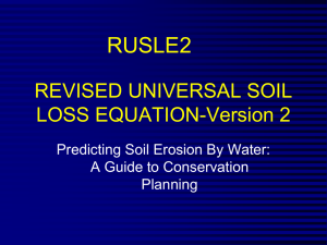 Revised Universal Soil Loss Equation, Version 2