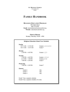 Family Handbook - St. Michael Religious Education
