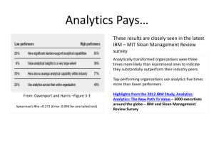 W2 -Video3 & Video4 - BIG Data, Data Mining, Predictive Modeling