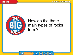 Lesson 4-1 Rocks and the Rock Cycle powerpoint summary