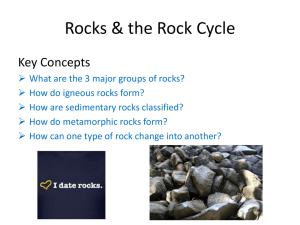 Rocks & the Rock Cycle