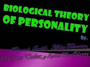 Biological Theory of personality
