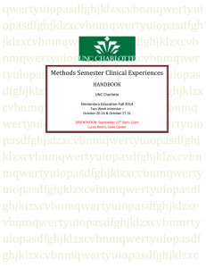 Methods Semester Clinical Experiences