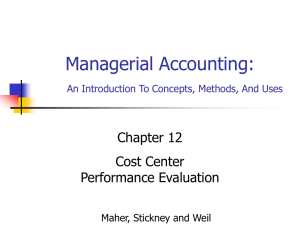 Managerial Accounting: An Introduction To Concepts, Methods, And