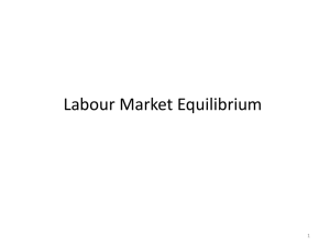 Equilibrium Wage and Employment