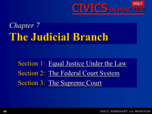 Judicial Branch ppt