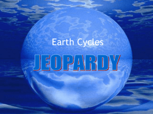 Earth Cycles Jeopardy