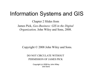 Chapter 2 - Information Systems and GIS