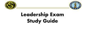 Leadership Study Guide