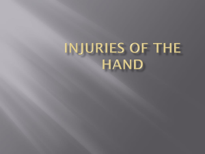 UG lecture Injuries of the hand [PPT]