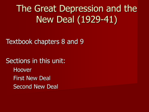 Great Depression and New Deal Powerpoint
