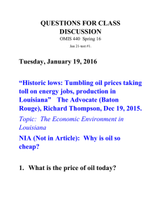 QUESTIONS FOR CLASS DISCUSSION Spring 16 Jan Feb 4