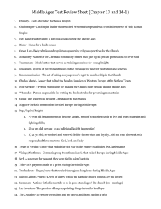 Middle Ages Review Sheet with answers