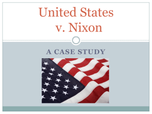 US v Nixon PowerPoint