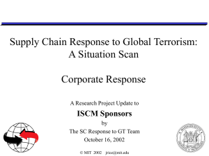 Corporate Response to Global Terrorism