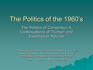 The Politics of the 1960's