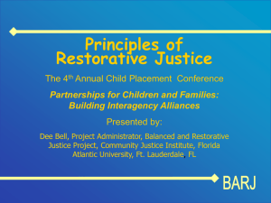 What is Restorative Justice?