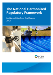 A National Harmonised Regulatory Framework