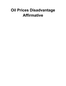 Oil Prices Disadvantage Aff