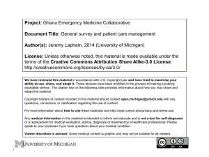 Patient care management - Open.Michigan