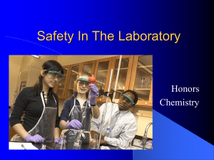 Safety In The Science Lab