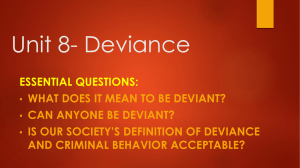 Unit 8- Deviance