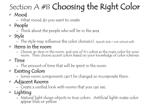 COLOR PSYCHOLOGY