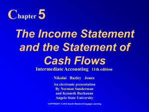 Income Statement - Cengage Learning
