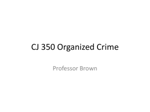 CJ 350 Organized Crime