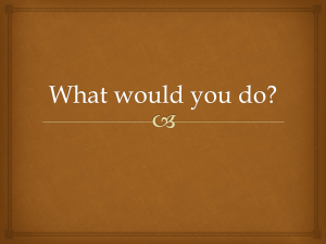 What would you do?