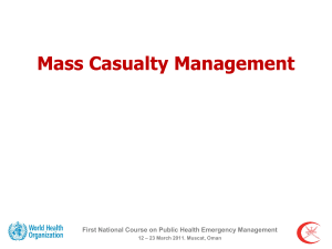 First National Course on Public Health Emergency Management