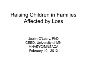 Raising Children in Families Affected by Loss - MnAEYC