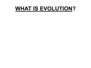 Intro to Evolution - Esperanza High School