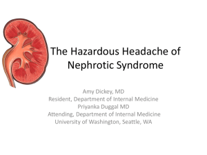 The Hazardous Headache of Nephrotic Syndrome